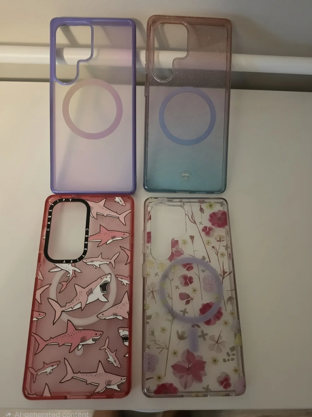 Phone Case Bundle - Floral, Shark, Purple, Gradient MagSafe-Compatible Cases